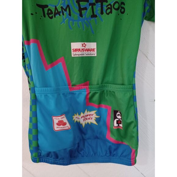 VOMAX CYCLING JERSEY Short Sleeve Zip up Women's Large Taos Cyclery Biking EUC - Picture 4 of 7